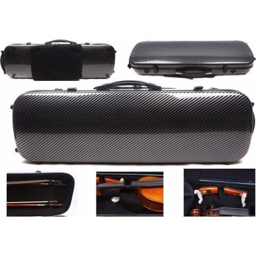 Black violin Case mixed Carbon fiber Hard case Light 2.1kg Music sheet bag