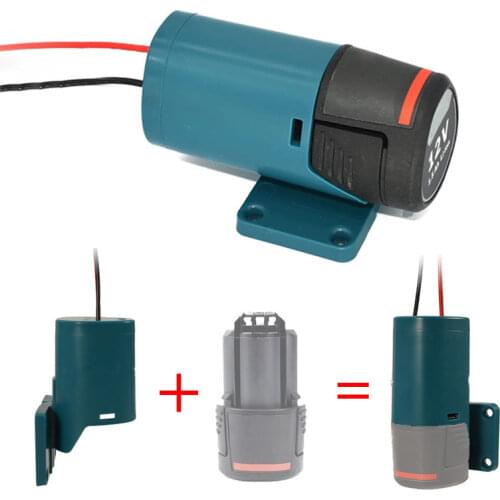For Bosch Adapters 10.8-12V Battery Power Connector Adapter Dock Holder With 14 Awg Wires Connectors Power Blue