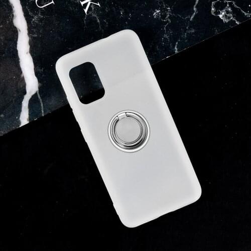 For ASUS Zenfone 8 Back Ring Holder Bracket Phone Cover TPU Soft Silicone Case On Zenfone8 ZS590KS, ZS590KS-2A007EU