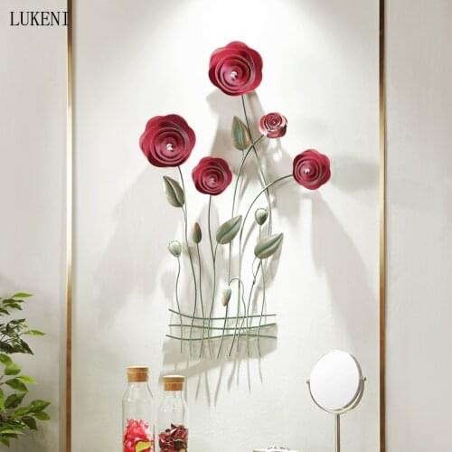 European Style Living Room Wall Decoration Pendant Three-dimensional Iron Art Wall Decoration Wall Restaurant TV