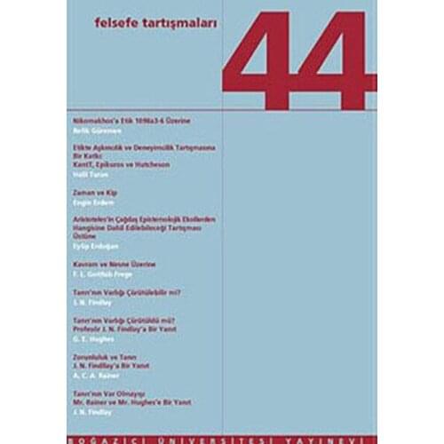 Philosophy Discussions 44 Collective Bosporus University Publishing House (TURKISH)