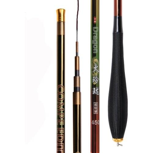 Carbon Taiwan Fishing Pole Super-light Carp and Squid Fishing Rod 37 Tonalty Hand Sticks Canne Pesca Fishing Tackle 6.3m Olta