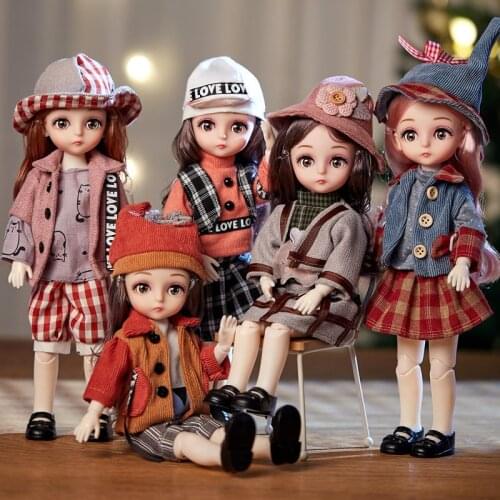 BJD 1/6 Ball Jointed Dolls Full Set With Fashion Clothes Soft Wig Vingl Head File Body For Girl Toy Gift 12 Constellation Series