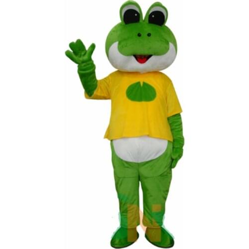 2019 Hot Frog Prince Mascot Costume Cosplay Halloween Party Fancy Dress Adult us High Quality Cartoon Character Unisex Clothing