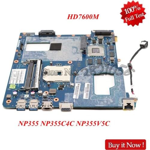 NOKOTION For Samsung NP355 NP355C4C NP355V5C Laptop Motherboard QMLE4 LA-8863P BA59-03568A HD7600M Video card