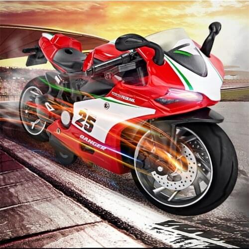 1:12 Ducatis Alloy Motorcycles Diecast Model Simulation Sound and Light Pull Back Mini Metal Toy Motorcycle Gifts Toys for boys