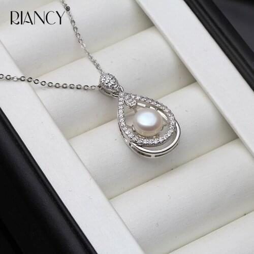 Fashion Natural Black Freshwater Pearl Pendant Necklace high quality 2021 new gift for girl