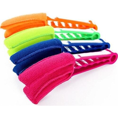 Washable Window Cleaner Microfiber Dust Cleaner Brush For Venetian Air Conditioner Car Window Groove Dust Cleaning Tool