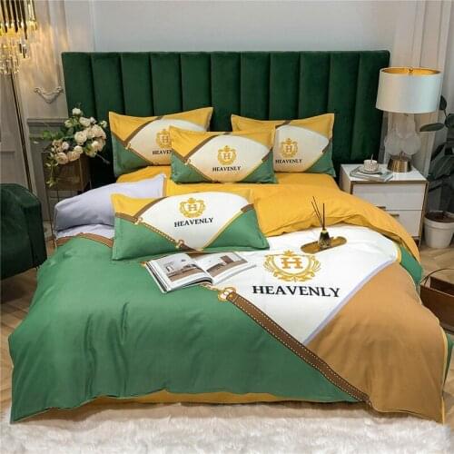 Four-piece set new bedding fashionable quilt cover comforter bedding sets king size bedding set bedding set duvet cover set