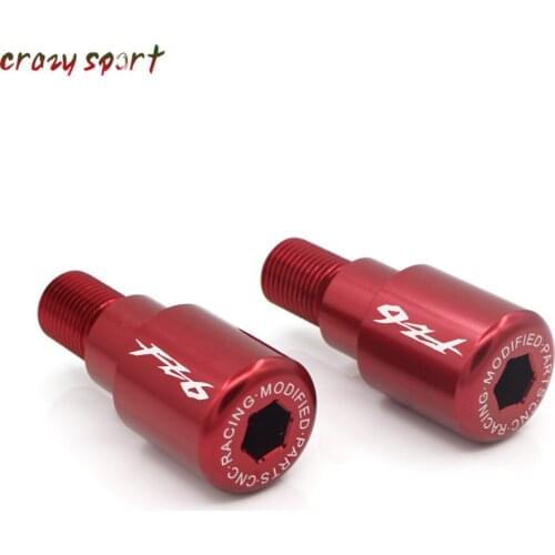 Handlebar Grip Bar Ends Slider For YAMAHA FZ6 FZ6R FZ-6R FZ-6 FZ 6 6R 2004-2017 2016 Motorcycle Accessories CNC With Logo