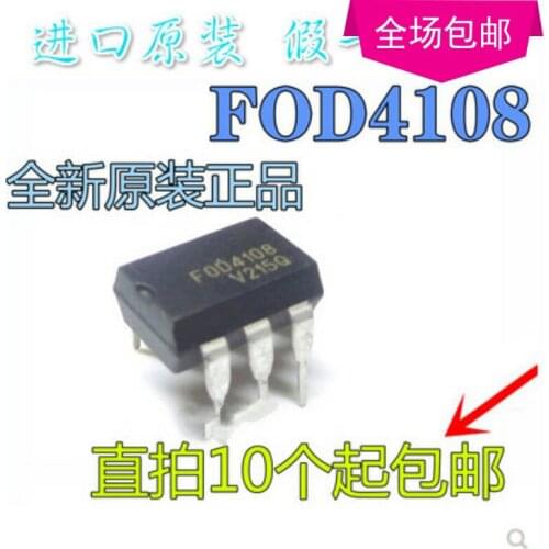 New 10pcs/lot FOD4108 DIP-6