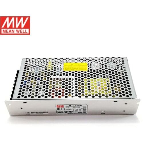 Original MEAN WELL RT-125D 136W AC/DC Triple Output Switching Power Supply 5V 24V 12V DC 8A 3A 2A Power Unit Transformer SMPS