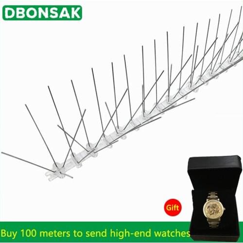 Hot Selling 5M-100M Bird Pigeon Repeller Stainless Steel Pigeon Nails Anti-Bird Anti-Dove Spikes Pest Control Orchard Bird