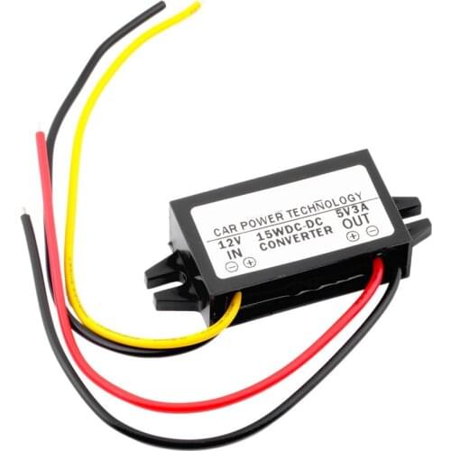 Simple 12V to 5V 3A 15W Vehicular Power Car Led Display Power CPT-UL-1 DC/DC Converter Regulator