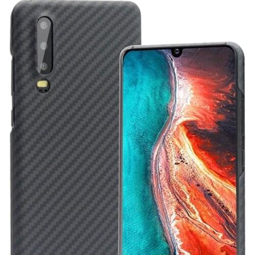 For Huawei P30 Case Luxury Slim Carbon Fiber Case Protective Phone Aramid Fiber Cover for Huawei P30 Pro Case Funda