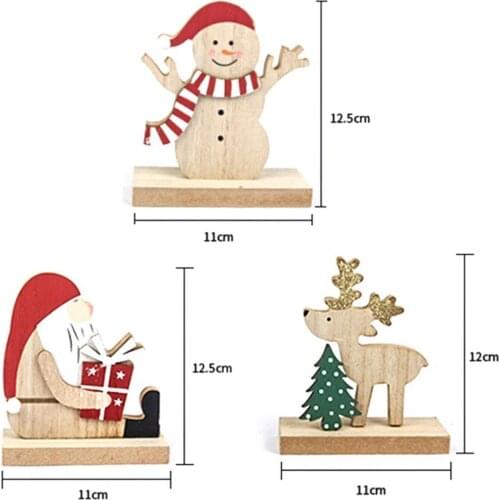 Christmas Decorations for Home New Year 2022 3 Style Height12.5 cm Santa Claus doll Childrens gifts Window Ornaments Navidad