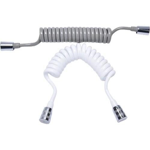 Telephone line Shower Hose PU Bathroom Spring Flexible for Water Plumbing Toilet Bidet Sprayer Bathroom Accessories