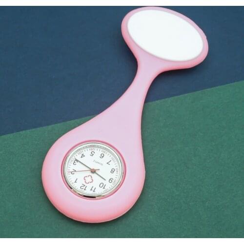 Silicone Nurse Watches Hot Sale Fob Doctor and Nurse Clocks Nursing Gifts Unisex Gift Brooch Lapel Medical Care Watch Rubber