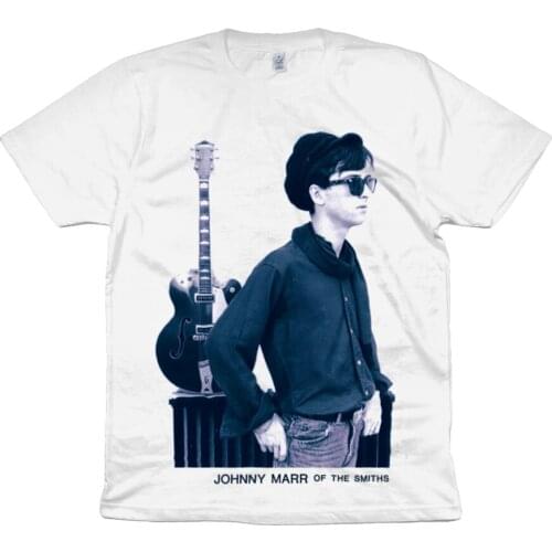 THE SMITHS - JOHNNY MARR - 1984 - White T Shirt - ORGANIC -MORRISSEY Unisex More Size And Colors