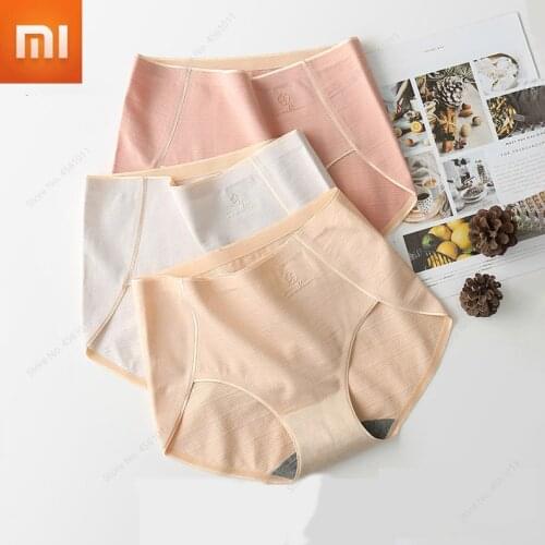 Xiaomi Cat People Panties Womens High-waisted Abdomen Cotton Antibacterial Cotton Large Size Seamless Breathable Ladies Shorts