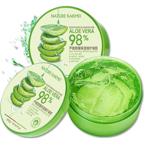 300g 98% Aloe Soothing Face/Hand/Body Gel Aloe Vera Gel Skin Care Remove Acne Moisturizing Day Cream After Sun Lotions Aloe Gel
