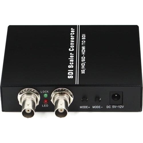 HDMI to 2 SDI Scaler Converter 1080P Full HD 2 Port SD-SDI/HD-SDI/3G-SDI BNC SDI for TV DVD Monitor Adjustable Resolution