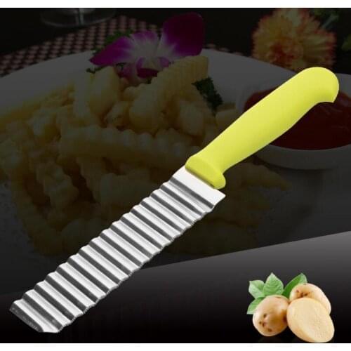 Stainless steel wave knife professional potato knife french fries cutting bar fruit ripple knife free shipping LX4551