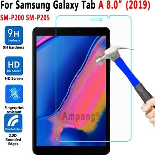 Screen Protector Tempered Glass for Samsung Galaxy Tab A 8 Plus with S Pen 2019 8.0 SM-P200 SM-P205 P200 P205 Tablet Glass