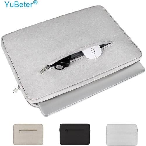 YuBeter Womens Briefcase Mens Laptop Bag Sleeve for Dell MacBook Air Pro 13 15.4 Inch PC Cases Computer Notebook Pouch Cover