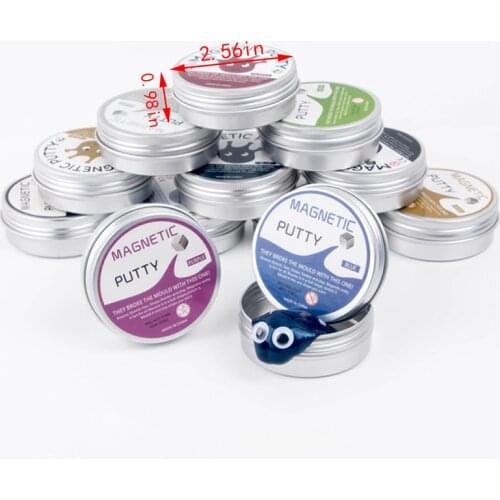 1pc Mud Rubber Plasticine Clay Toys Baby Kids Diy Gifts Magnet Ferrofluid Magnetic