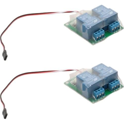 2PCS Q2 1CH Dual Way PWM Relay Switch Max 30A Industrial High Current Electronic Module for RC Aircraft Drone DIY Acc