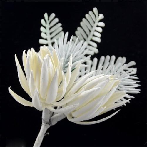 2pcs Artificial Plastic Flower Bouquet Corsage For Wedding Decoration DIY Scrapbooking Bride Fake Holding Flowers Accessories