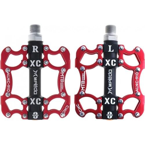 3 Bearings Ultralight Pedals Aluminum Body Axle Cycling Sealed Bearing Pedals with Chromium Molybdenum Steel Axis for Bicycles