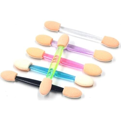 5/10/20 PCS Nail Mirror Pigment Powder Brush Double-Sided Eyeshadow Applicator Sponge Stick Cosmetic Make Up Manicure Brush D001