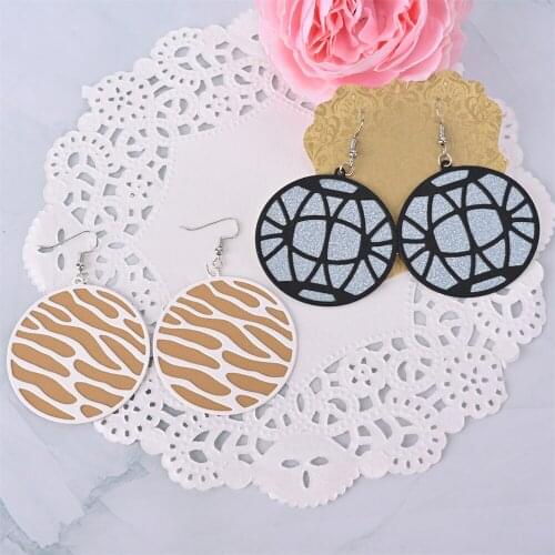 5 Pcs Round Earrings Dies Metal Cutting Knife Mold For Diy Scrapbooking Craft Stencil Templates Die Cutter Embossing New 2021