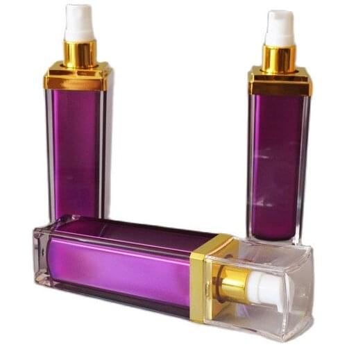 50ml purple patel shape acrylic press pump lotion/emulsion/serum/foundation/UV sunshine protect skin care cosmetic packing