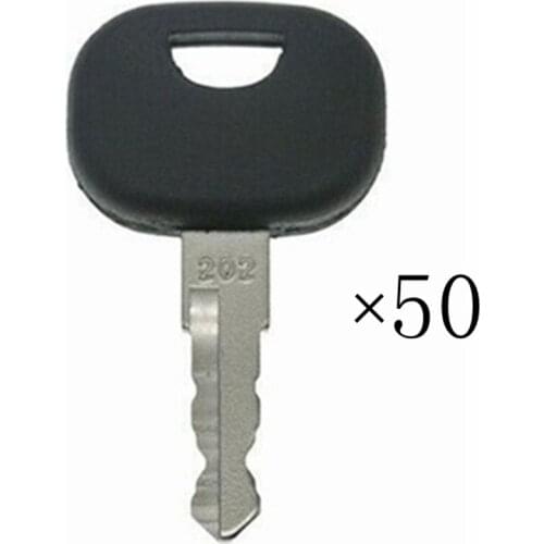 50pc Ignition Keys for Volvo Wheel Loaders & For JOHN DEERE Equipment Ignition Key Wheel Loader Models