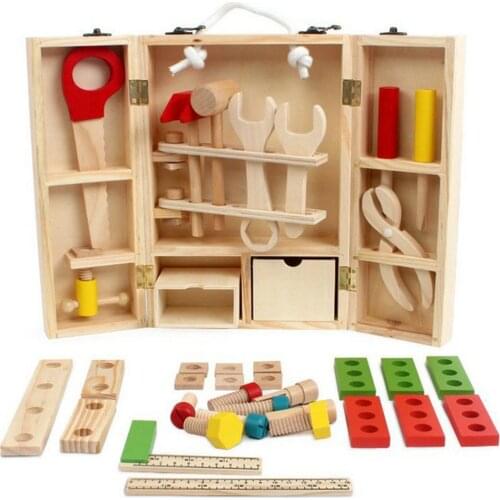 Wooden Garden Tool Toys For Children Repair Tools Pretend Play Environmental Plastic Engineering Maintenance Tool Toys Gifts