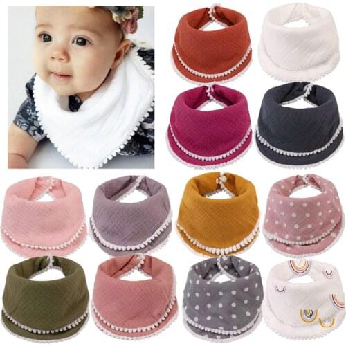 Baby Super Absorbent Bibs Burp Cloth Double Saliva Towel Layer New Born Baby gift 0-2 Years Old