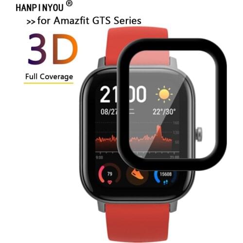 For Amazfit GTS Sports Smart Watch Full Covering 3D Curved Plating Soft PMMA PET Film Screen Protector (Not Tempered Glass)