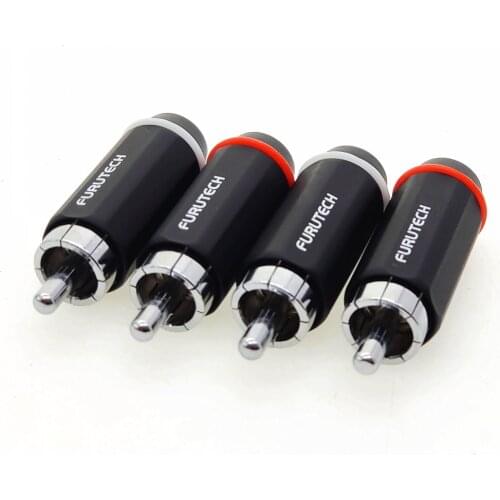 FURUTECH FP-126(G) RCA Connector plug Rhodium/Gold Plated FP-126 (R) PCOCC central pin hifi hi-end Original box Made in Japan