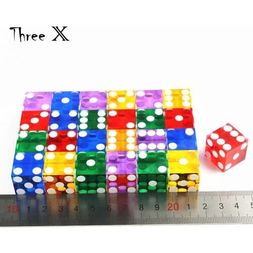 Instant Craps Game Dice 5 Grade AAA 19mm Red Precision Casino with Razor Edges Flush Pips