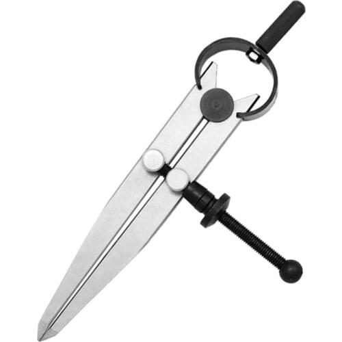 Measure Compass Leather Divider Tool Rotary cutter Carbon steel Scriber Divider Wheel Compass forLeather Stitch Hole Distance