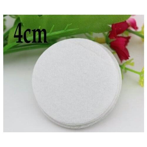 2017 White Color Round Felt fabric Pads Accessory Patches ircle Felt Pads,DIY Fabric Flower Accessories 1000pcs/lot