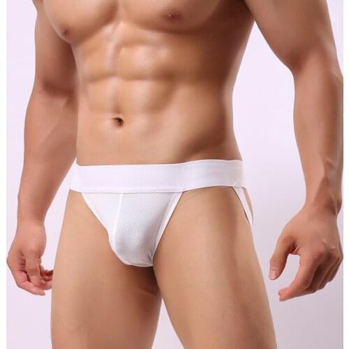 Men Underwear Jocks Penis Mesh Jockstrap G-strings Men Thong Sexy Cueca Gay Backless Underwear Male Panties Briefs