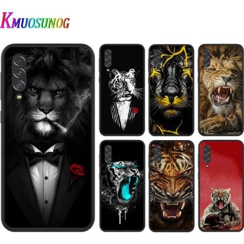 Tiger lion beast For Samsung A10 10E 10S 20 20S 20E 30 30S 40 40S 50 50S 60 70 70S 80 90 A2 Core Black Soft phone Case