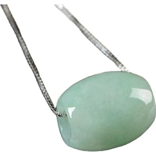 Natural Myanmar Jadeite transfer bead pendant