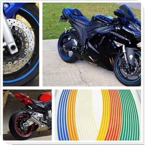 Strips Motorcycle Wheel Sticker Reflective Decals Rim Tape Bike Car Styling For YAMAHA TDM 900 Aprilia MANA MODEL RST1000