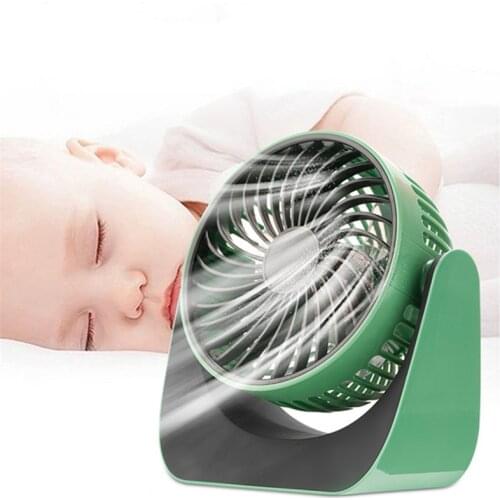 VOGVIGO Portable Electric Fans Mini Desk Fans USB Noise Reduction Adjustable Rechargeable Fan 3-Speed 360 °Rotation