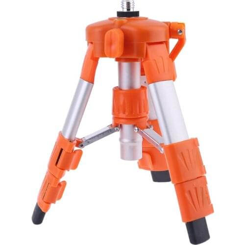Portable Adjustable Aluminum Tripod for 5/8\" Laser-Level Levels w/ Bubble Level